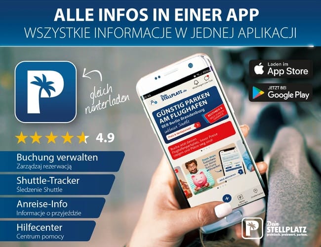 Dein Stellplatz P2 - parking lotnisko Berlin Brandenburg (BER) - zdjęcie 9